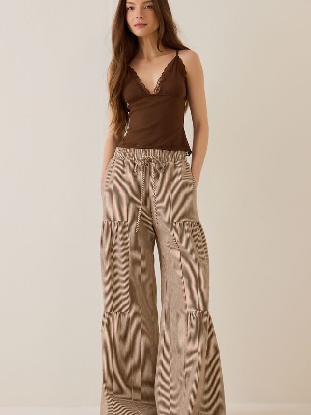 Erin Stripe Wide Leg Pants Detail 3 - AS Kids