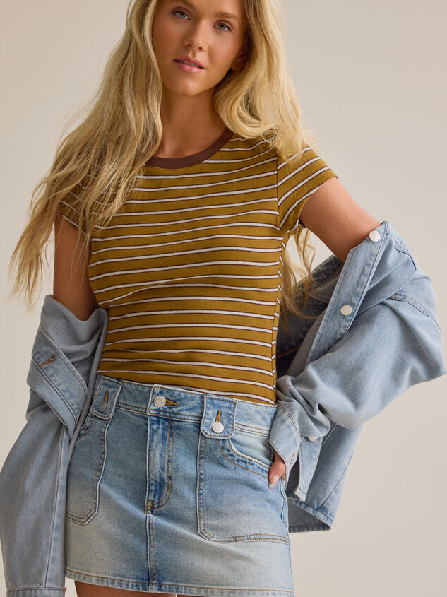 Franny Denim Mini Skirt Detail 3 - AS Kids