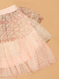 Sara Gingham and Garden Tutu Skort Detail 2 - AS Kids