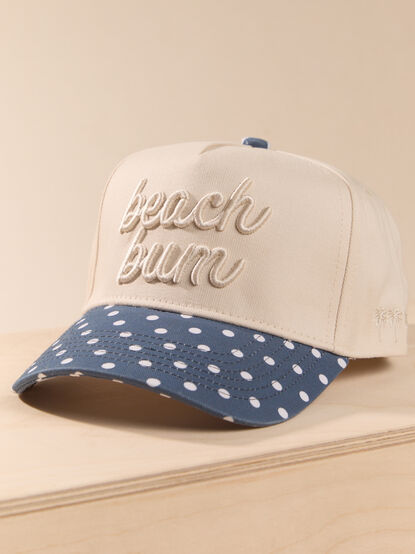 Beach Bum Polka Dot Trucker Hat - AS Kids