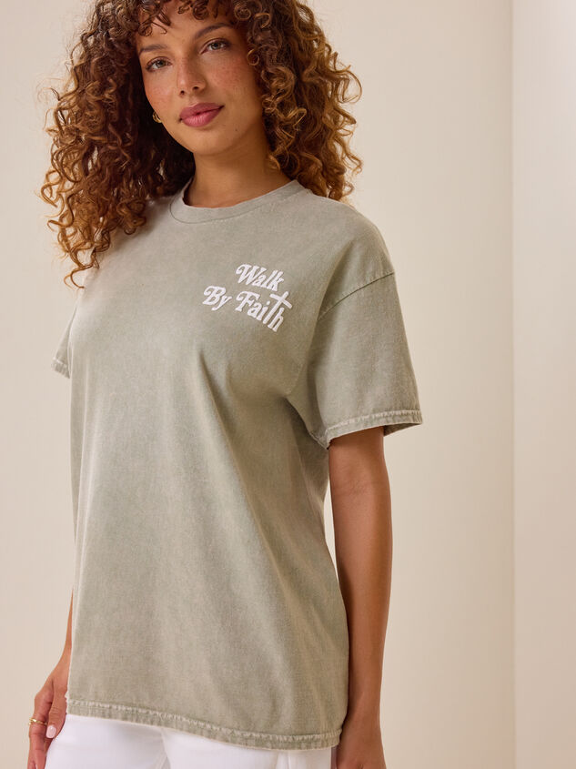 Walk By Faith Oversized Tee Detail 5 - AS Kids
