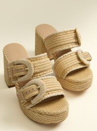Danila Platform Raffia Heels Detail 2 - AS Kids