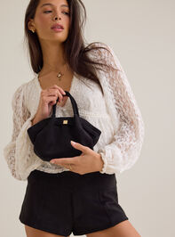 Cindy Low-Rise Suede Shorts Detail 5 - AS Kids