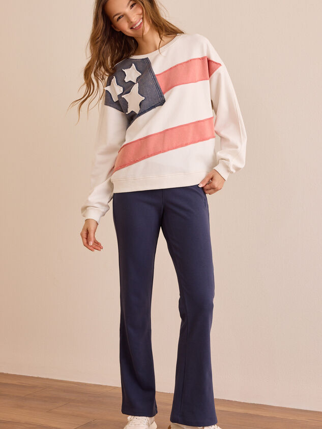 USA Flag Applique Pullover Detail 3 - ALTAR'D STATE KIDS