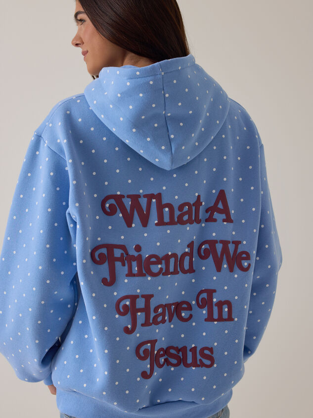 What A Friend We Have in Jesus Hoodie Detail 2 - AS Kids