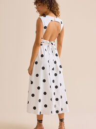 Eloria Polka Dot Maxi Dress Detail 6 - ALTAR'D STATE KIDS