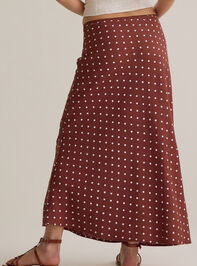 Elodie Polka Dot Linen Maxi Skirt Detail 2 - AS Kids