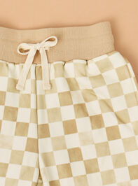 Vaughn Checkered Joggers Detail 3 - ALTAR'D STATE KIDS