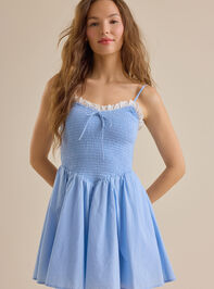 Daniella Lace Trim Mini Dress Detail 3 - ALTAR'D STATE KIDS