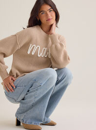 Maeve Mama Topstitch Sweater Detail 4 - AS Kids