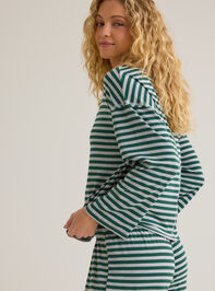 Cate Striped Crewneck Top Detail 5 - AS Kids