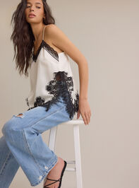 Grace Satin Lace Trim Tank - AS Kids