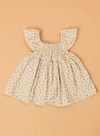 Emmy Floral Baby Dress Detail 2 - AS Kids