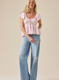 Jilliann Tiered Babydoll Top Detail 3 - ALTAR'D STATE KIDS