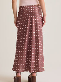 Rowan Polka Dot Satin Midi Skirt Detail 5 - AS Kids