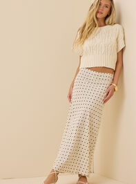 Elodie Polka Dot Linen Maxi Skirt - ALTAR'D STATE KIDS