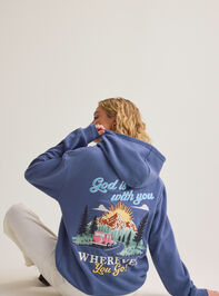God Is With You Vintage Hoodie Detail 2 - AS Kids