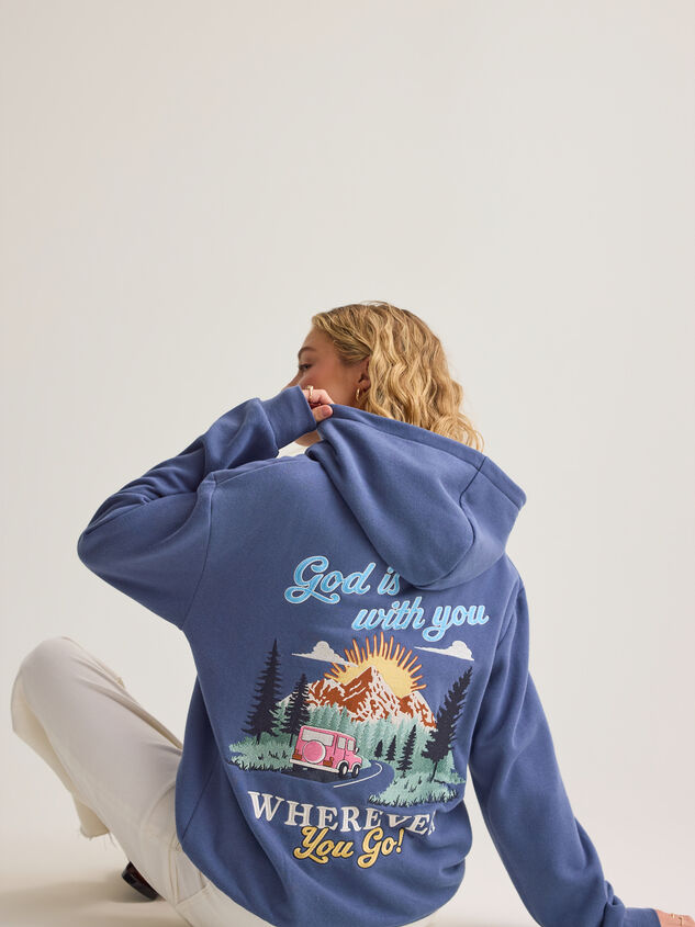 God Is With You Vintage Hoodie Detail 2 - AS Kids