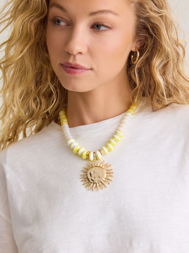 Beaded Sun Statement Necklace - AS Kids