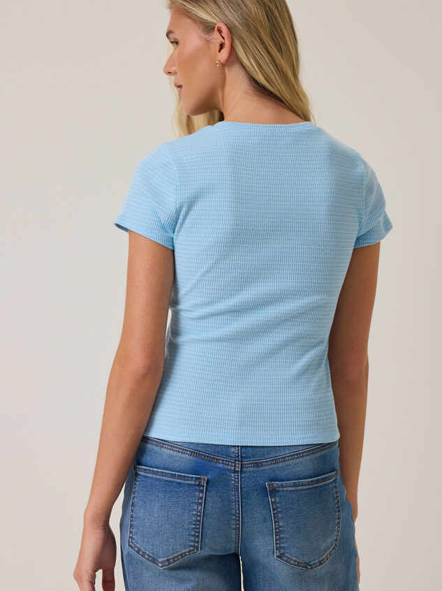 Campbell Stripe Crop Tee Detail 4 - ALTAR'D STATE KIDS