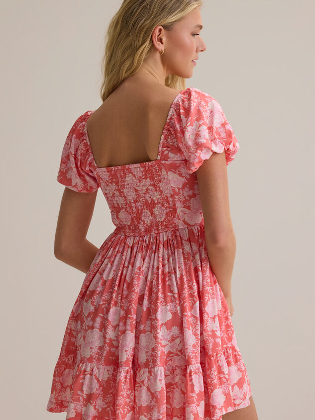 Collie Puff Sleeve Mini Dress Detail 6 - AS Kids