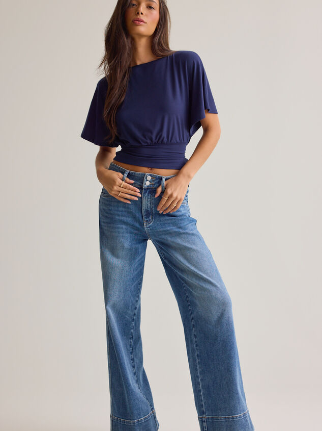Mina Boatneck Fitted Top Detail 3 - AS Kids