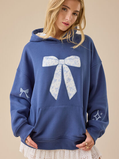 Floral Bow Graphic Hoodie - ALTAR'D STATE KIDS