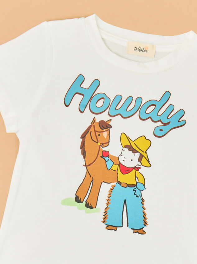 Howdy Cowboy Graphic Tee Detail 3 - ALTAR'D STATE KIDS