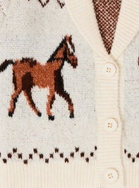 Vintage Horses Sweater Detail 3 - ALTAR'D STATE KIDS