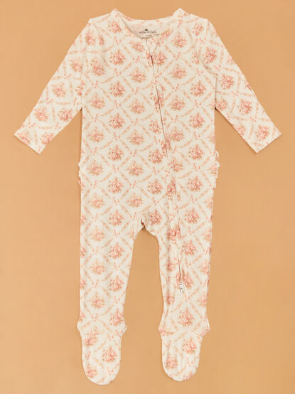 Rosie Bow Ruffle Footie - AS Kids