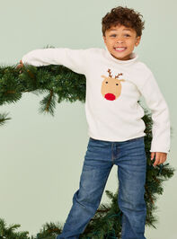 Reindeer Rollneck Sweater by Mudpie - ALTAR'D STATE KIDS