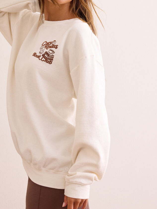 Cozy Readers Book Club Sweatshirt Detail 5 - AS Kids