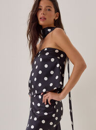 Nancie Polka Dot Scarf Top Detail 4 - AS Kids
