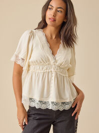Evanelle Lace Babydoll Top Detail 2 - ALTAR'D STATE KIDS