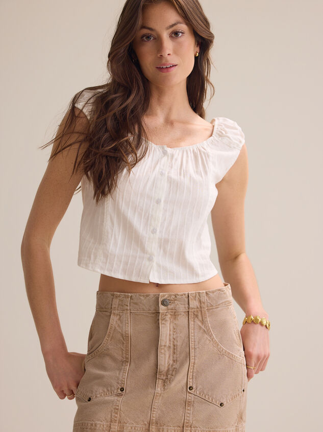 Collete Denim Mini Skirt Detail 3 - AS Kids
