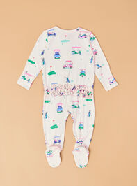 Vivian Vintage Golf Ruffle Footie Detail 4 - ALTAR'D STATE KIDS