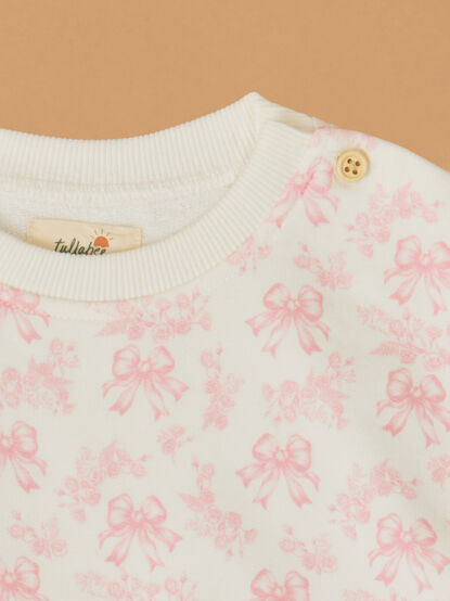 Ava Bow Toile Pullover - ALTAR'D STATE KIDS