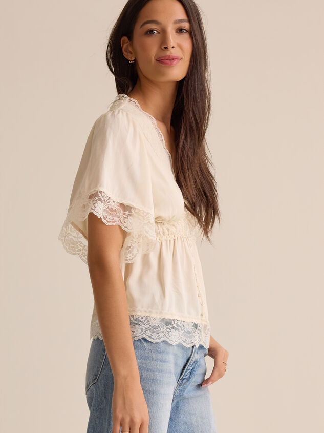 Evanelle Lace Babydoll Top Detail 4 - AS Kids
