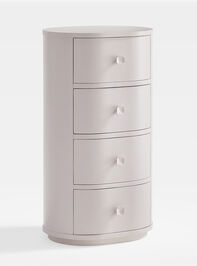 Ruth Narrow Wood Nightstand Detail 3 - AS Kids