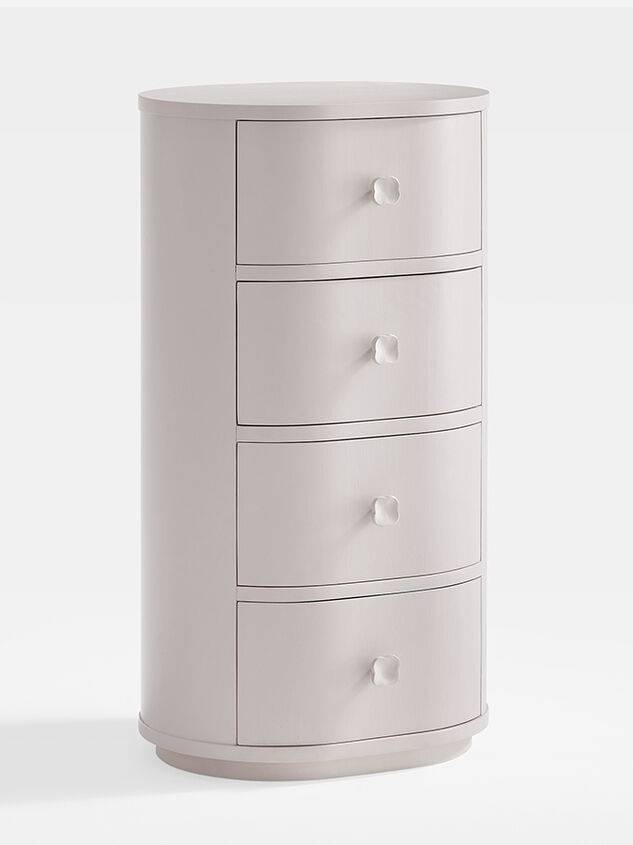 Ruth Narrow Wood Nightstand Detail 3 - AS Kids