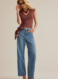 Hailey High Rise Barrel Jeans - AS Kids