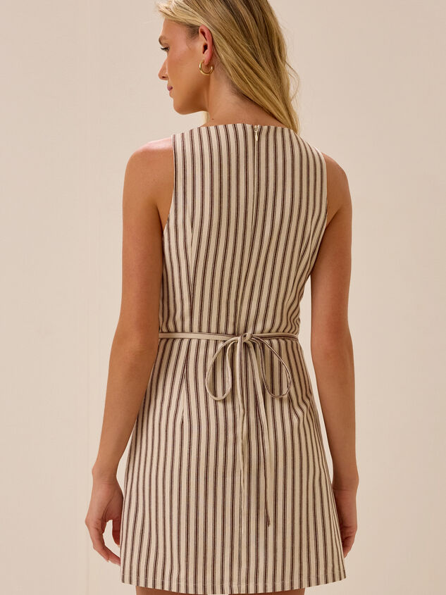 Kamryn Stripe Mini Dress Detail 4 - AS Kids