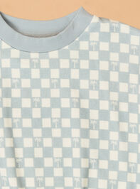 Palm Check Short Sleeve Bubble Detail 2 - ALTAR'D STATE KIDS