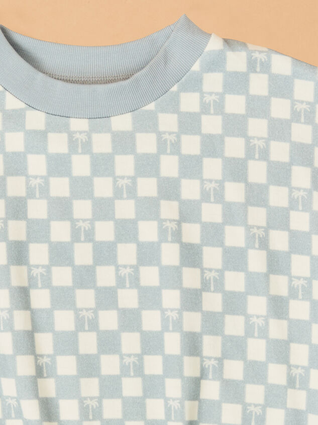 Palm Check Short Sleeve Bubble Detail 2 - ALTAR'D STATE KIDS