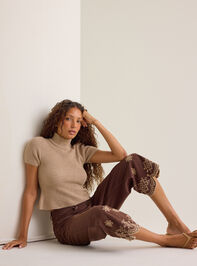 Natalee Embroidered Eyelet Jeans Detail 3 - AS Kids