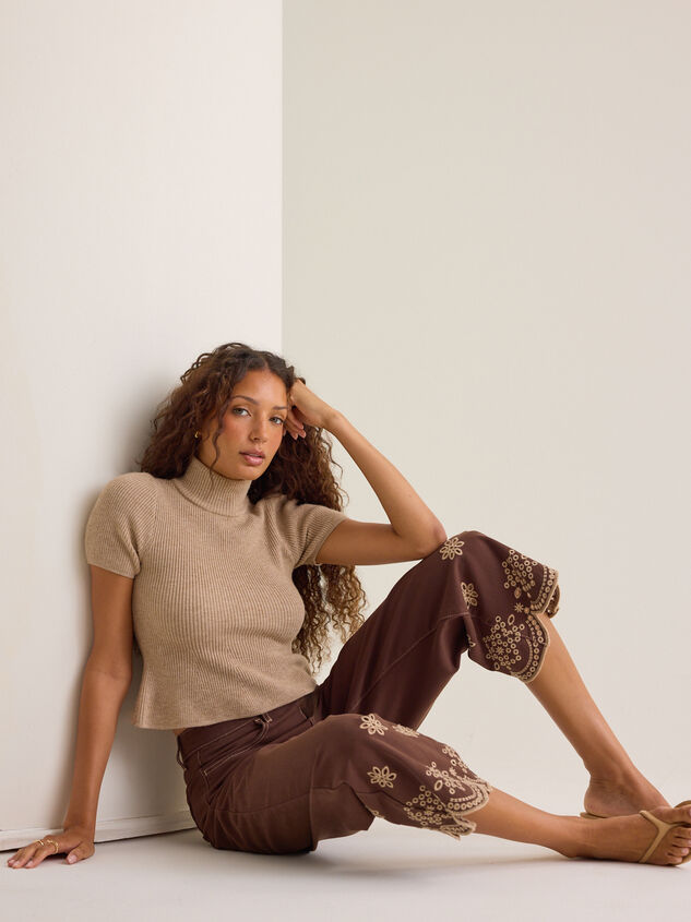 Natalee Embroidered Eyelet Jeans Detail 3 - AS Kids
