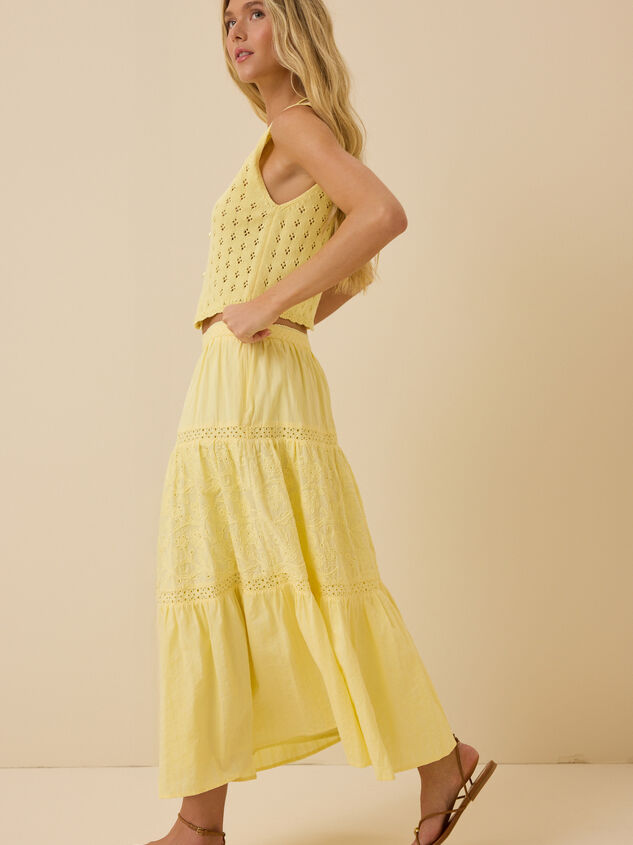 Ada Pointelle Pearl Button Sleeveless Cardigan Detail 5 - ALTAR'D STATE KIDS