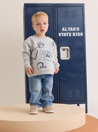 "It's Good!" Field Goal Sweatshirt Detail 4 - AS Kids