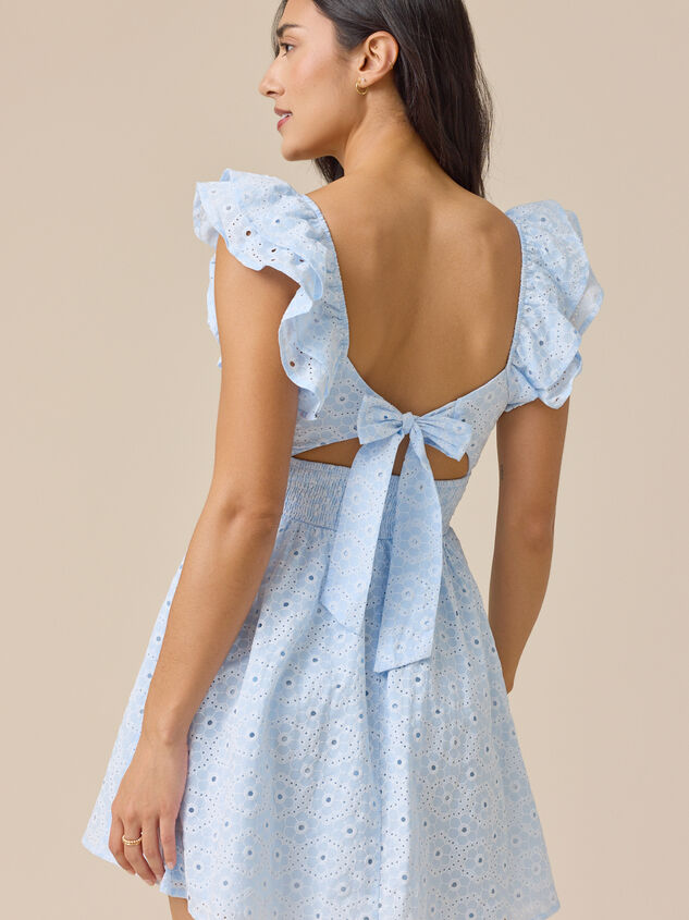 Sunny Eyelet Mini Dress Detail 2 - ALTAR'D STATE KIDS