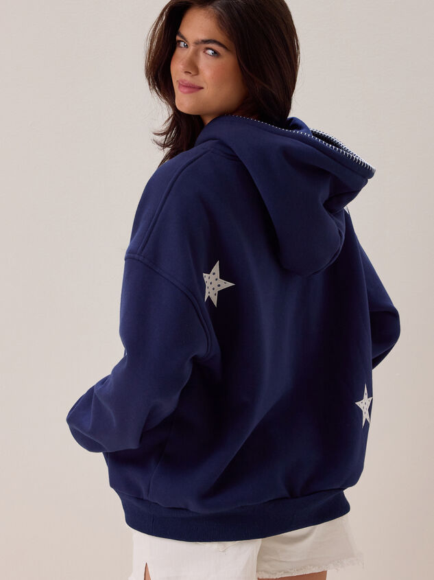 Aspen Star Whipstitch Hoodie Detail 4 - AS Kids